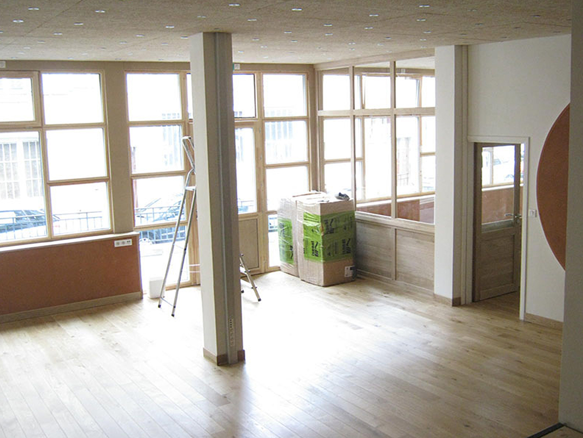 Bureaux rénovés en terre crue au Puy-en-Velay