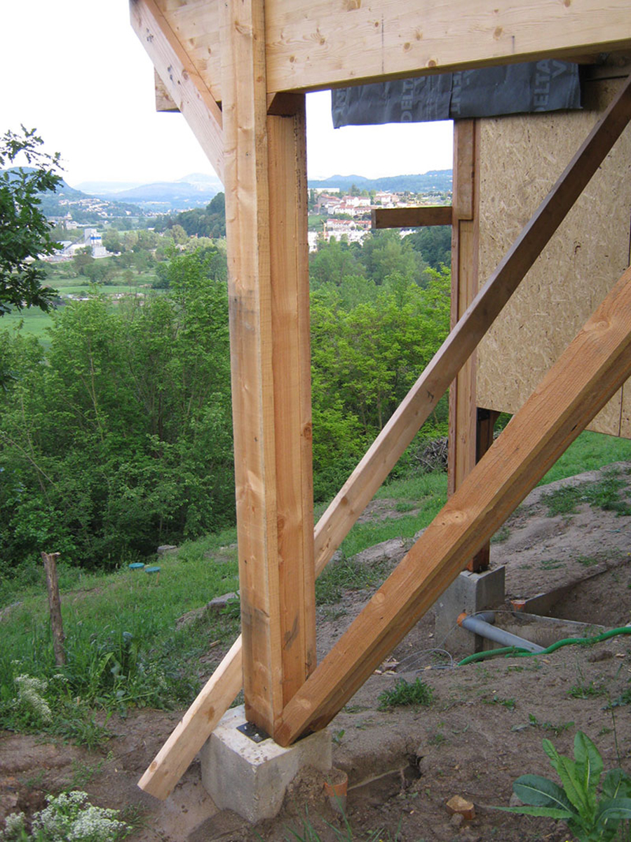 Maison à ossature bois à Polignac