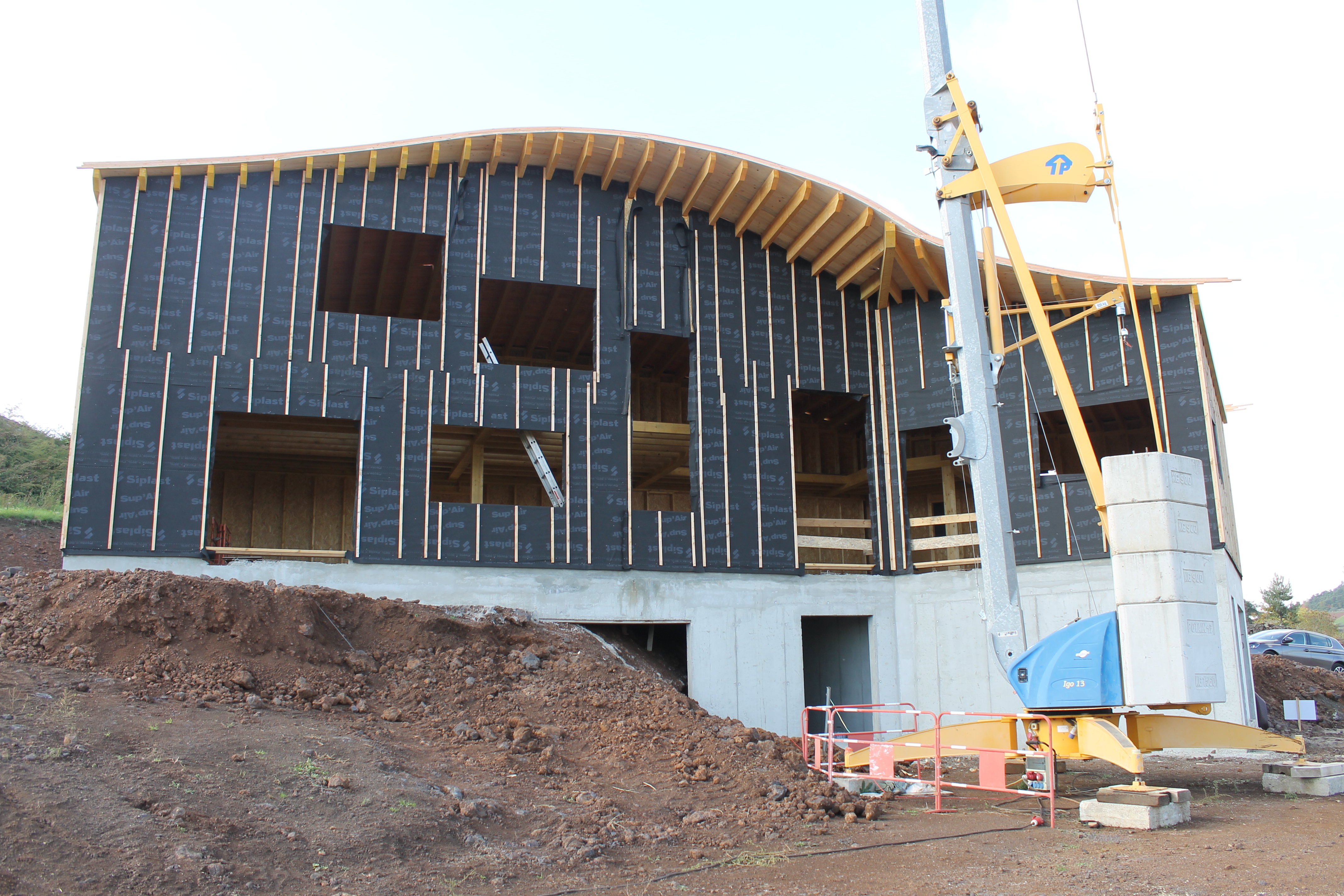 Construction du toit courbe