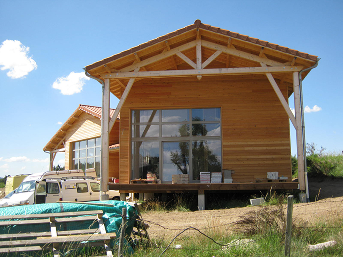 Maison à ossature bois à Rocles