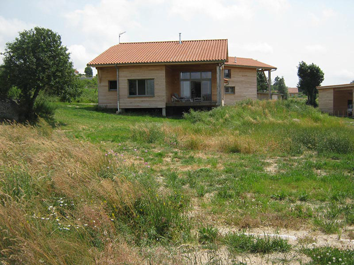 Maison à ossature bois à Rocles