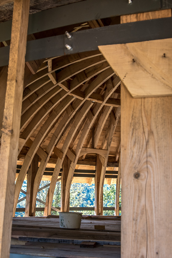 Maisons rondes en paille à Desges