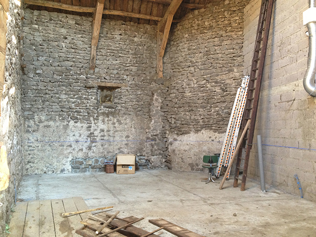 Avant la rénovation de la grange
