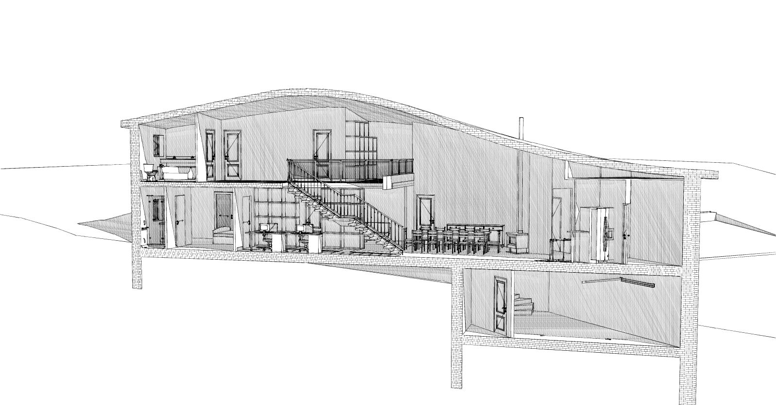 Projet de maison neuve en ossature bois à Saint-Vidal