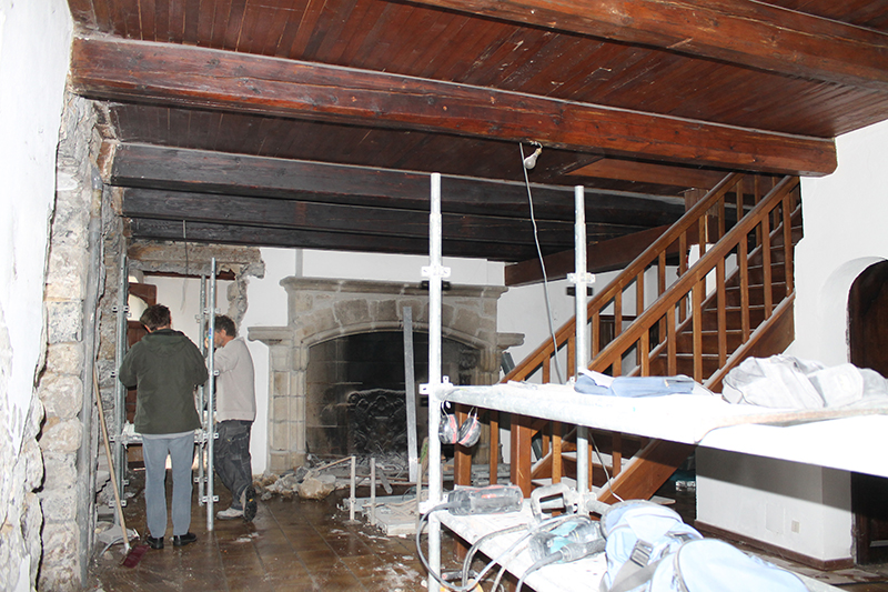 Travaux en cours de rénovation