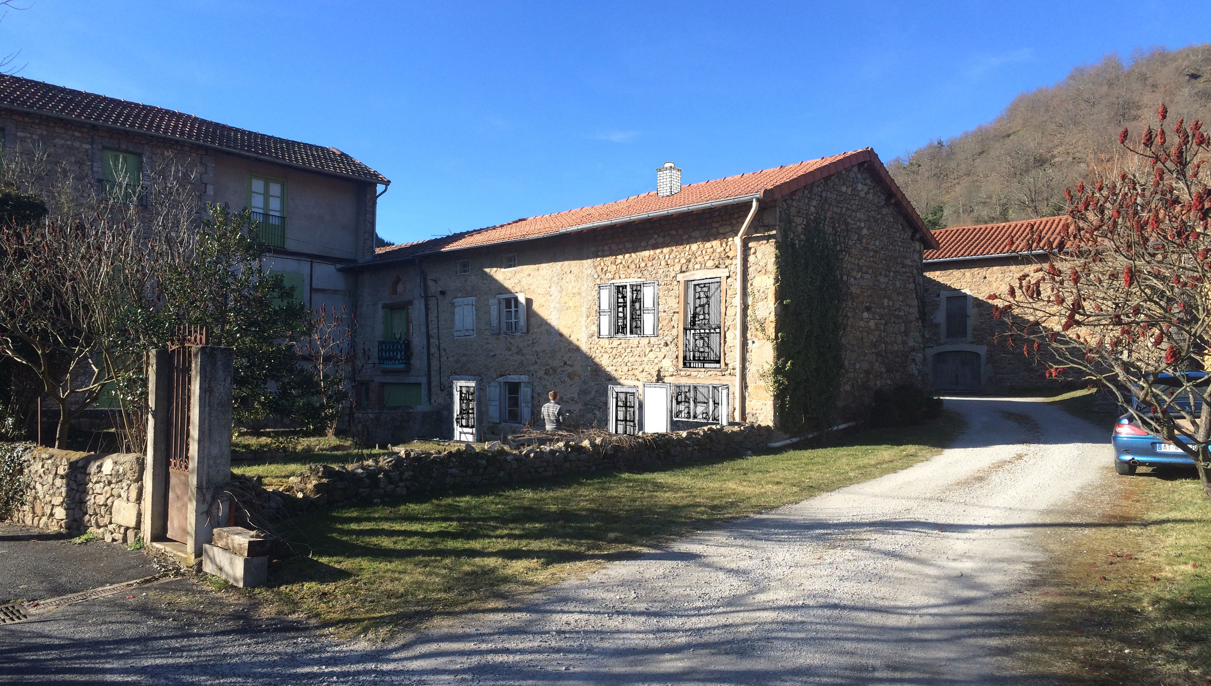 Transformation de la façade en pierre