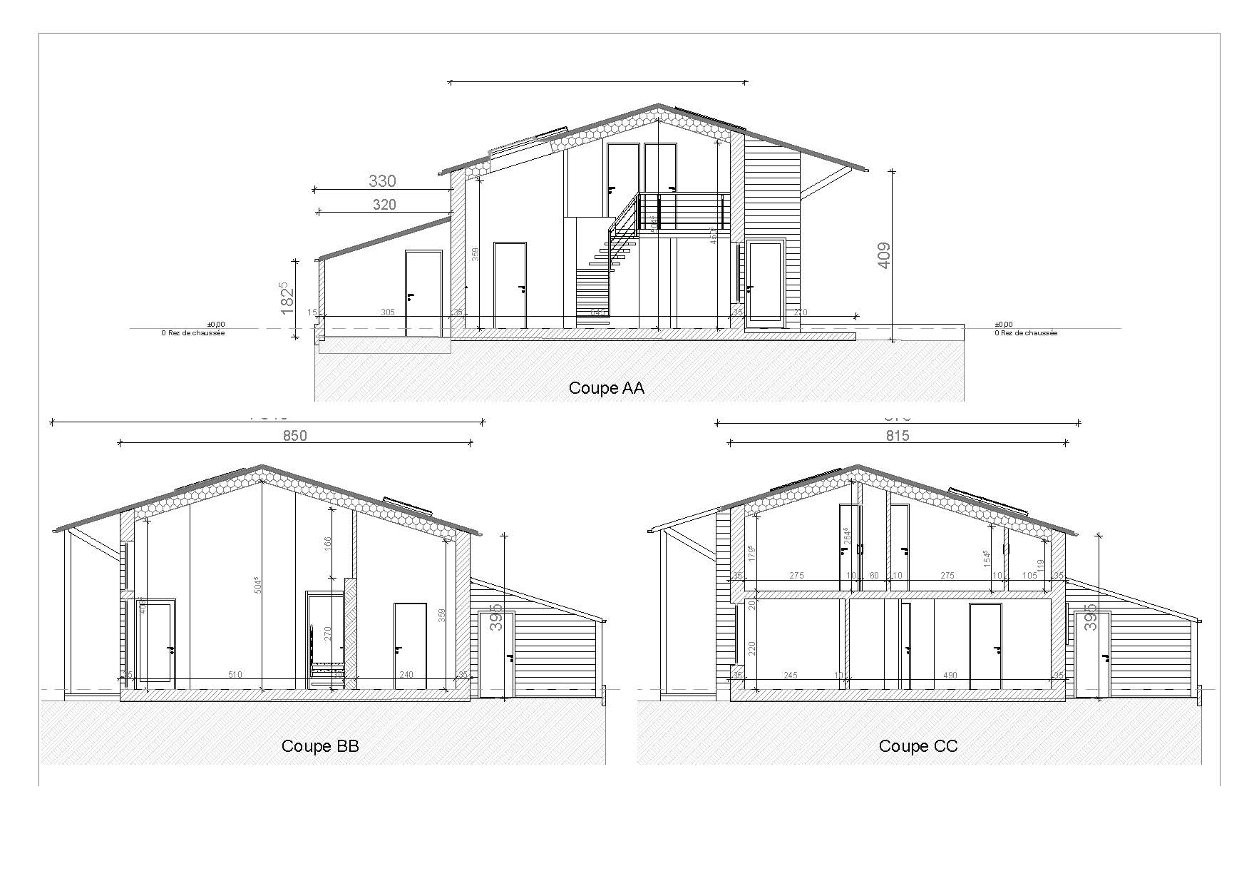 Maison en bois à Coubon