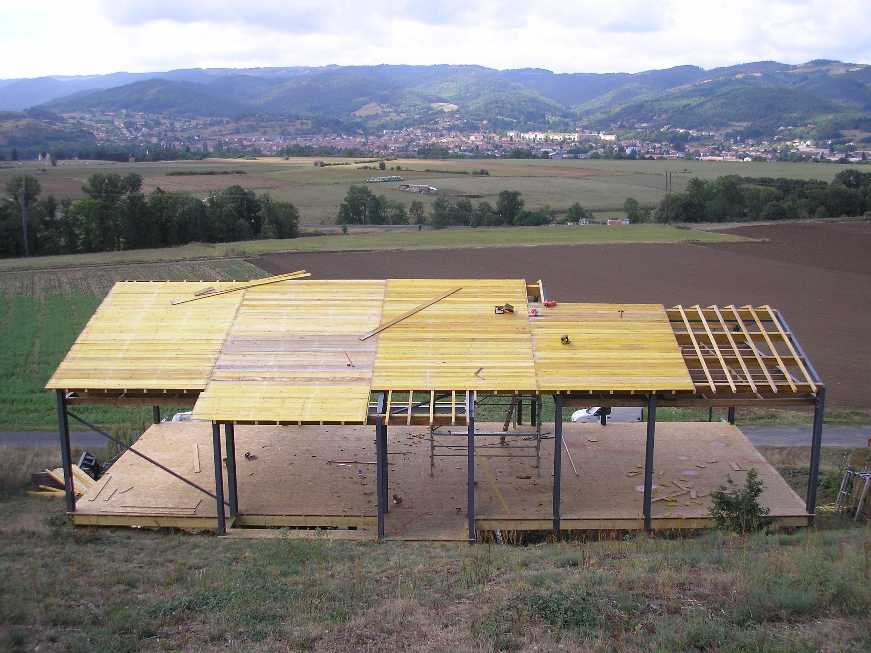 Maison en ossature métallique à Mazeyrat d&#039;Allier