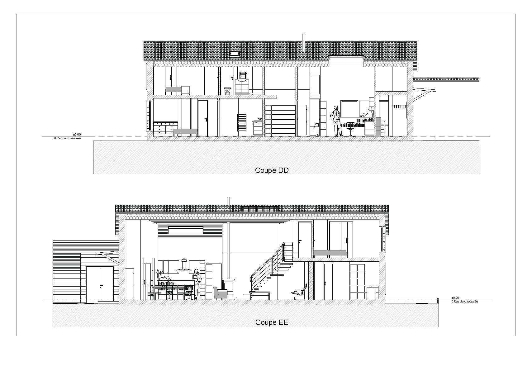 Maison en bois à Coubon