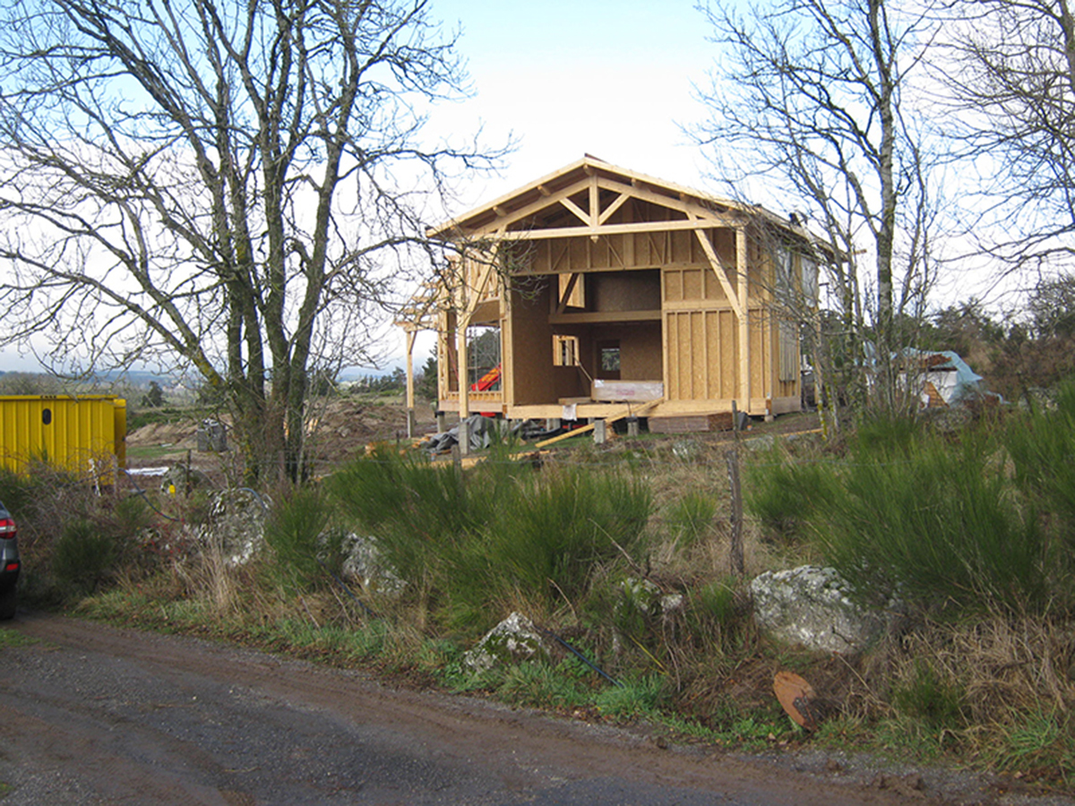 Maison à ossature bois à Rocles