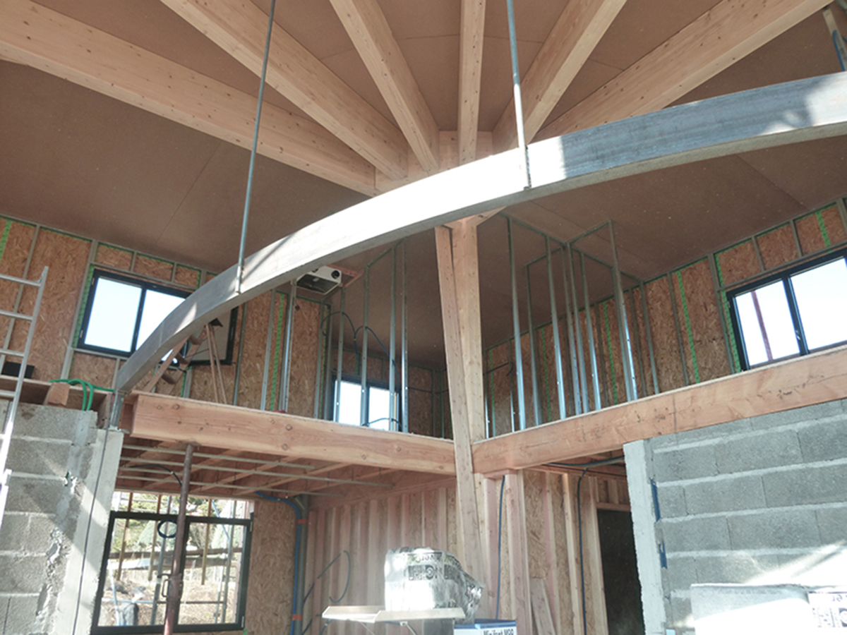 Structure métal de la mezzanine