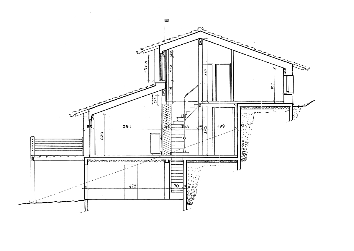 document graphique, maison à Mazeyrat d&#039;Allier