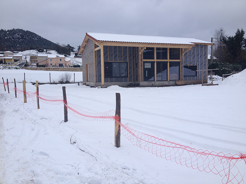 Maison en bois à Coubon