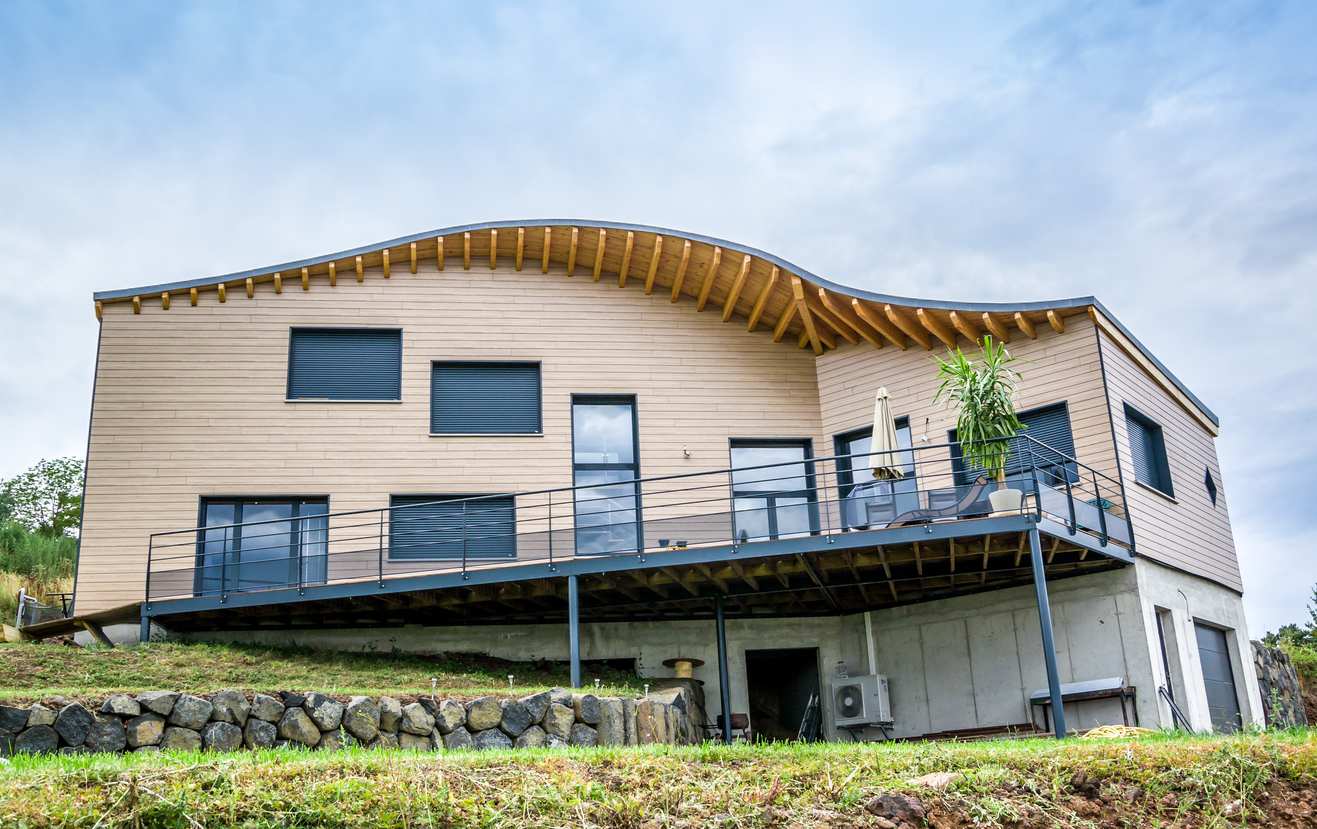 Construction d&#039;une maison en bois à Saint Vidal