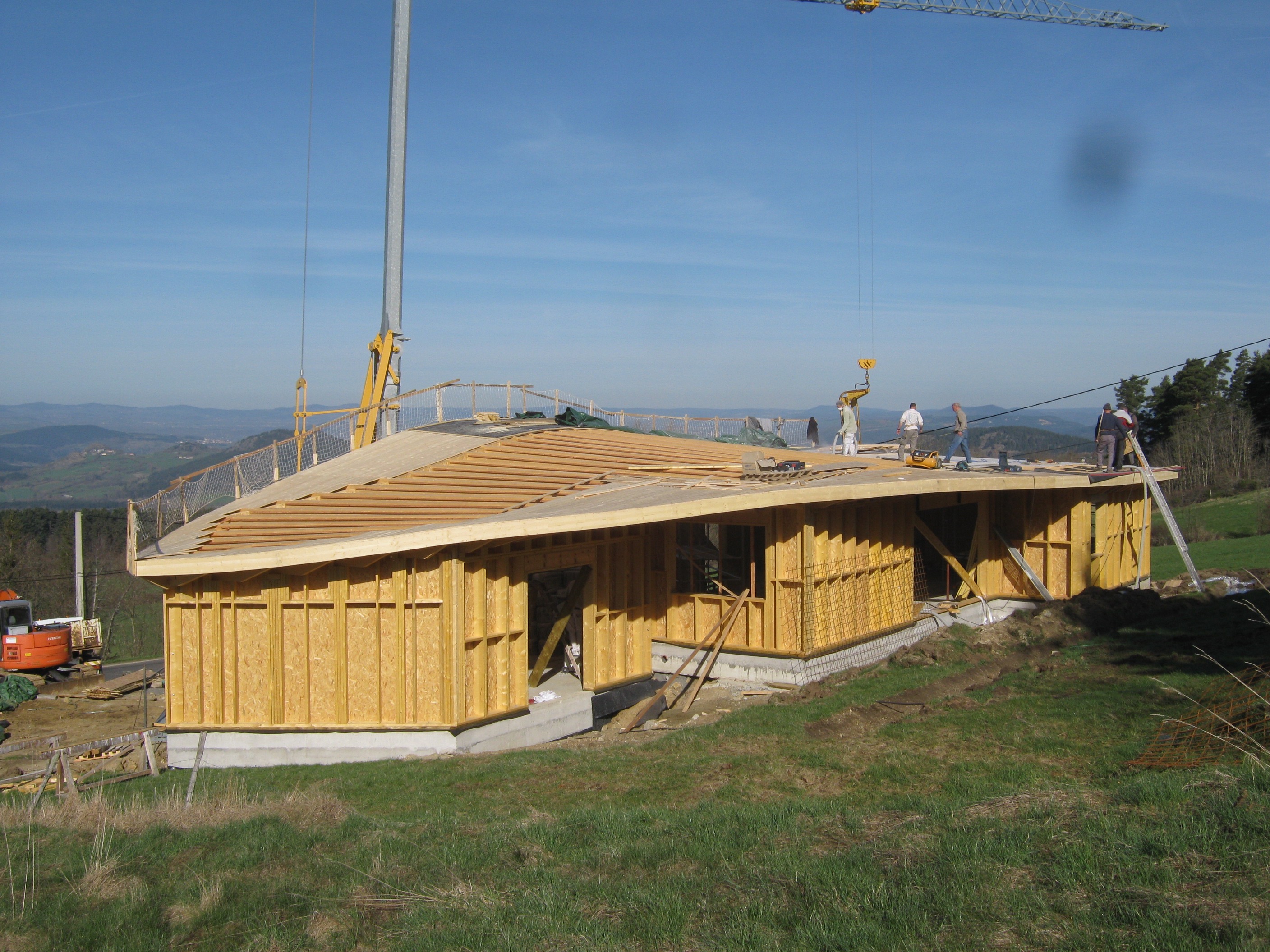 Construction d&#039;une maison à ossature bois