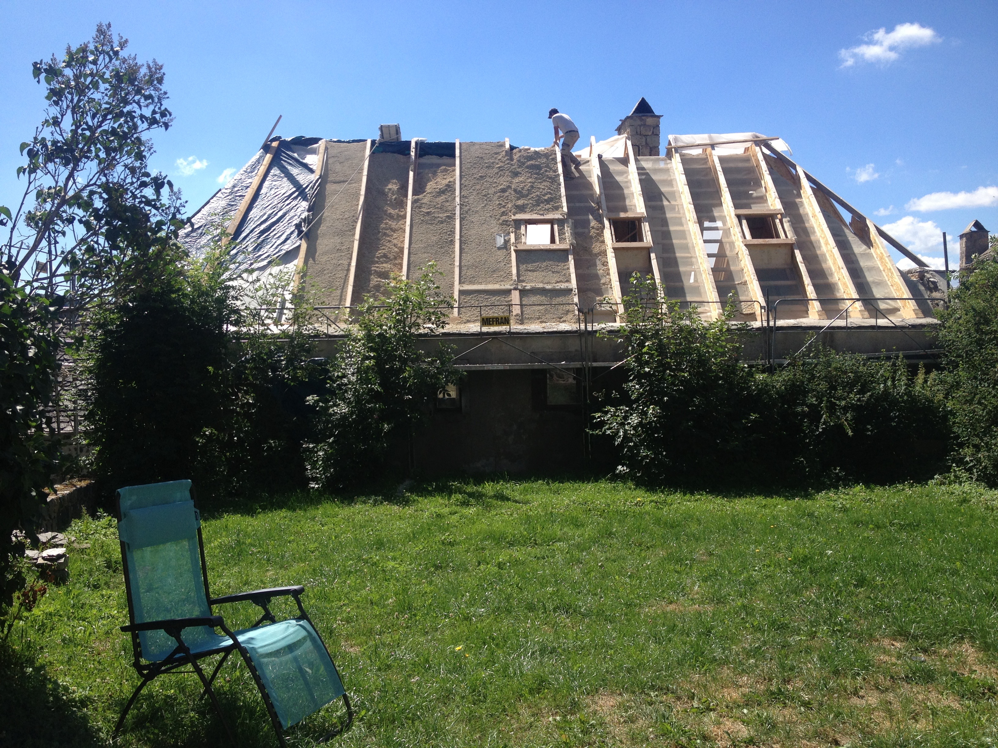 Rénovation d&#039;une maison en pierre et lauze à Sainte Eulalie