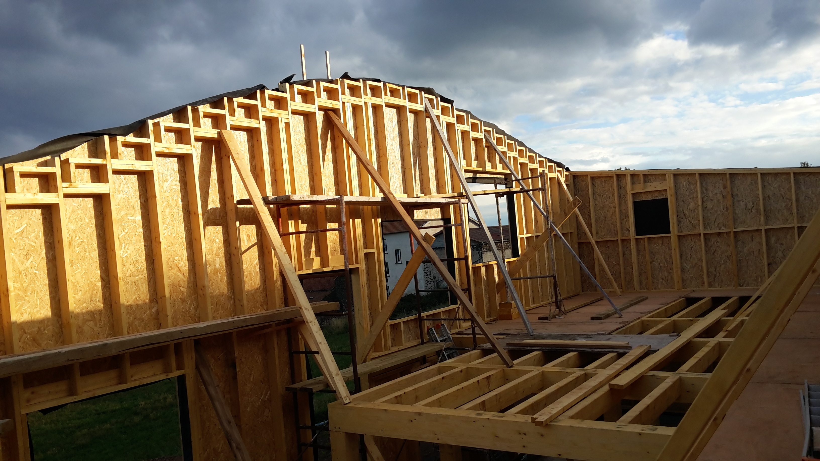 Chantier bois à Saint Vidal