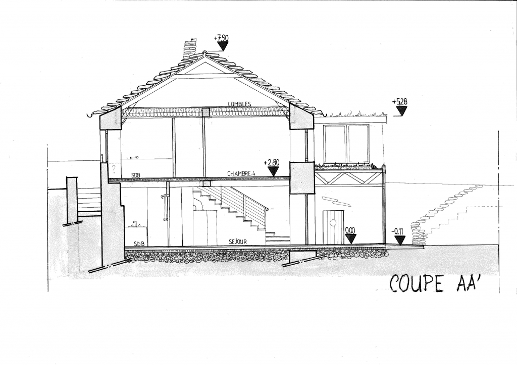 Rénovation d&#039;une maison en pierre à Queyrières