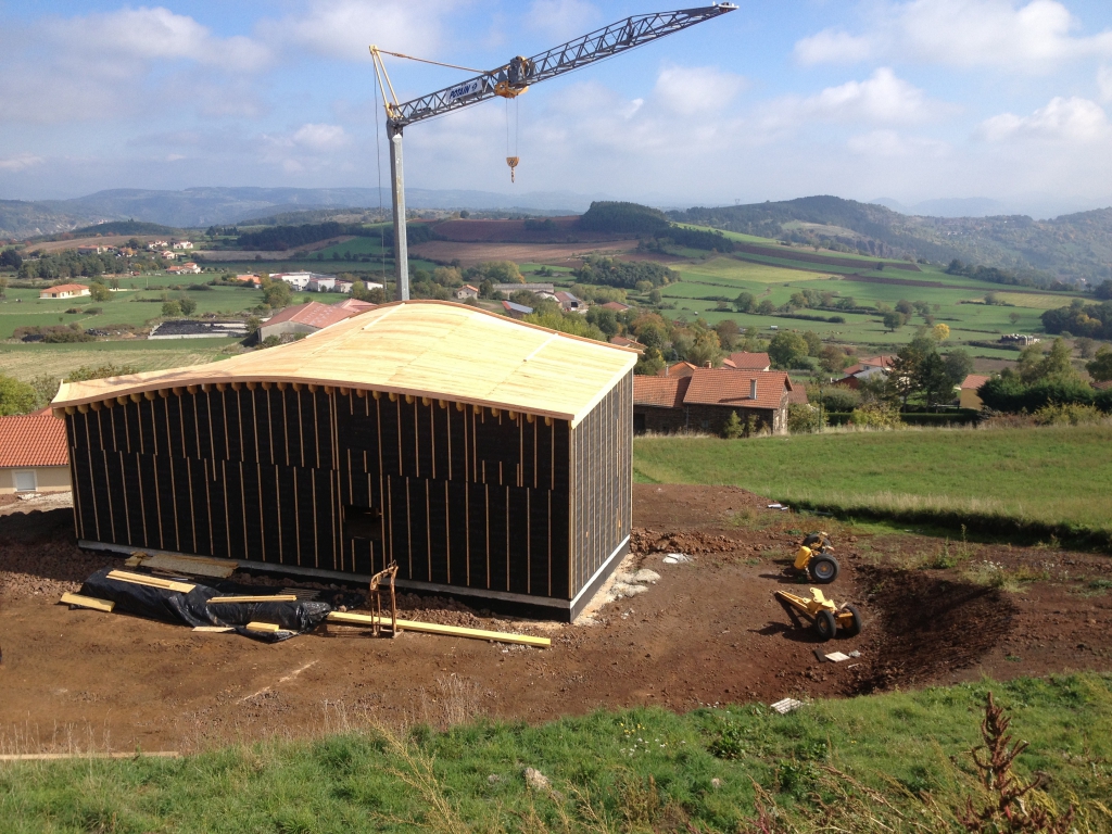 Construction d&#039;une maison en bois à Saint Vidal