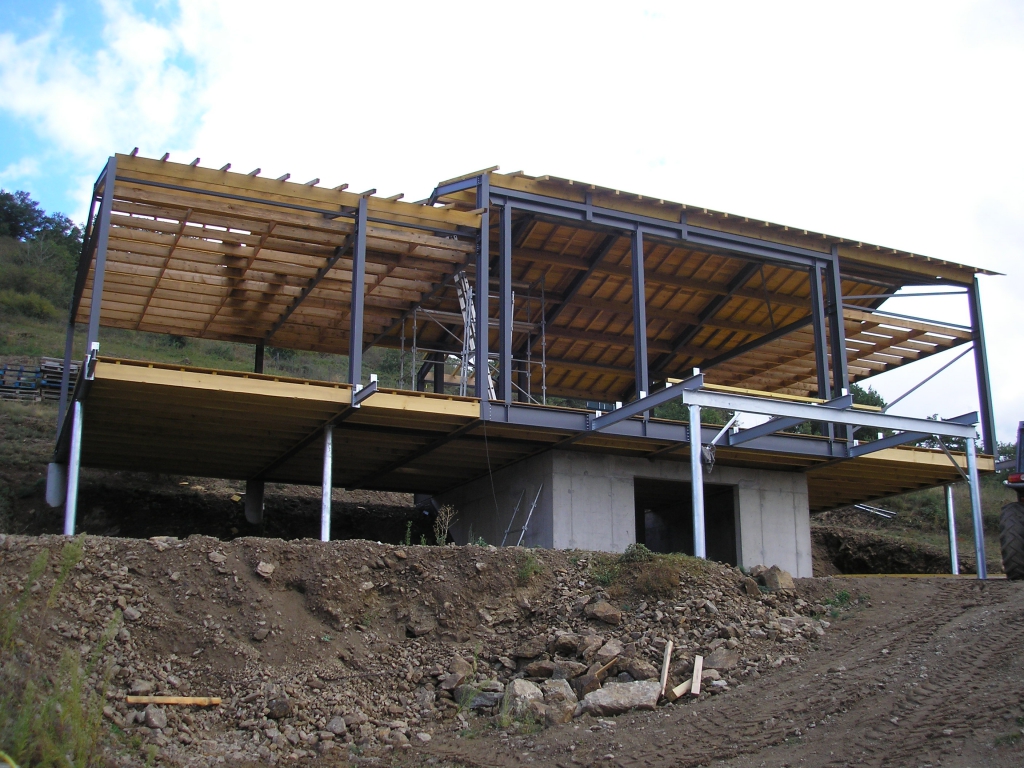 Maison en ossature métallique à Mazeyrat d&#039;Allier