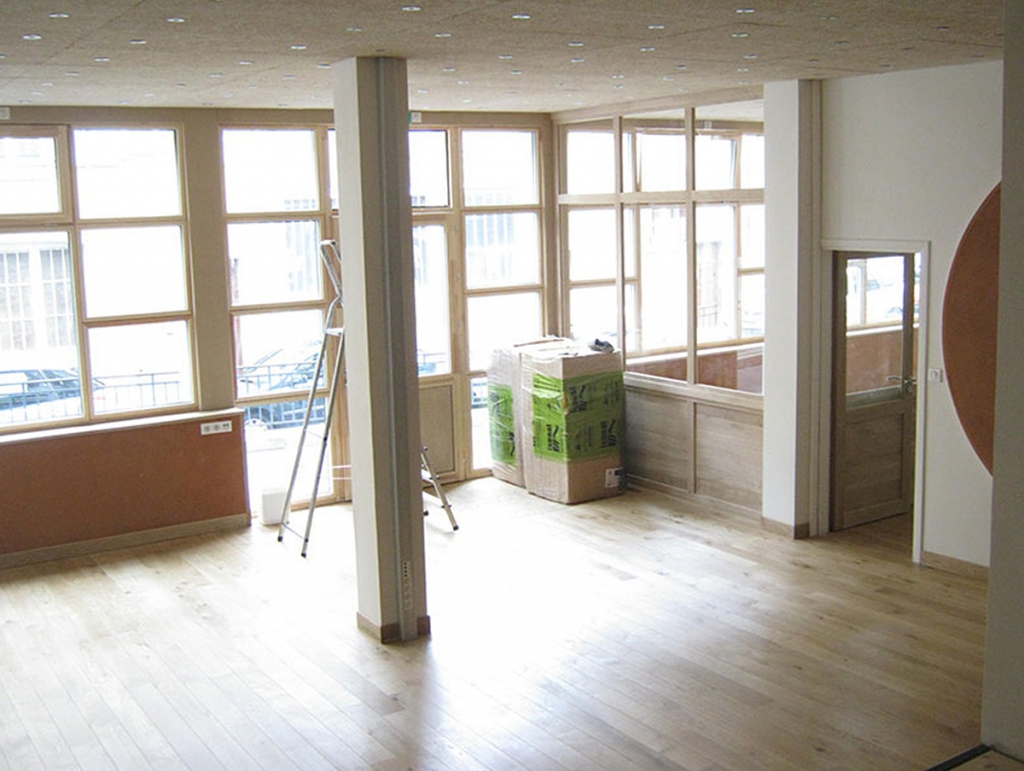 Bureaux rénovés en terre crue au Puy-en-Velay