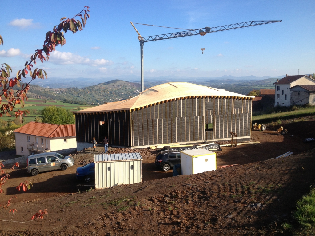 Construction d&#039;une maison en bois à Saint Vidal