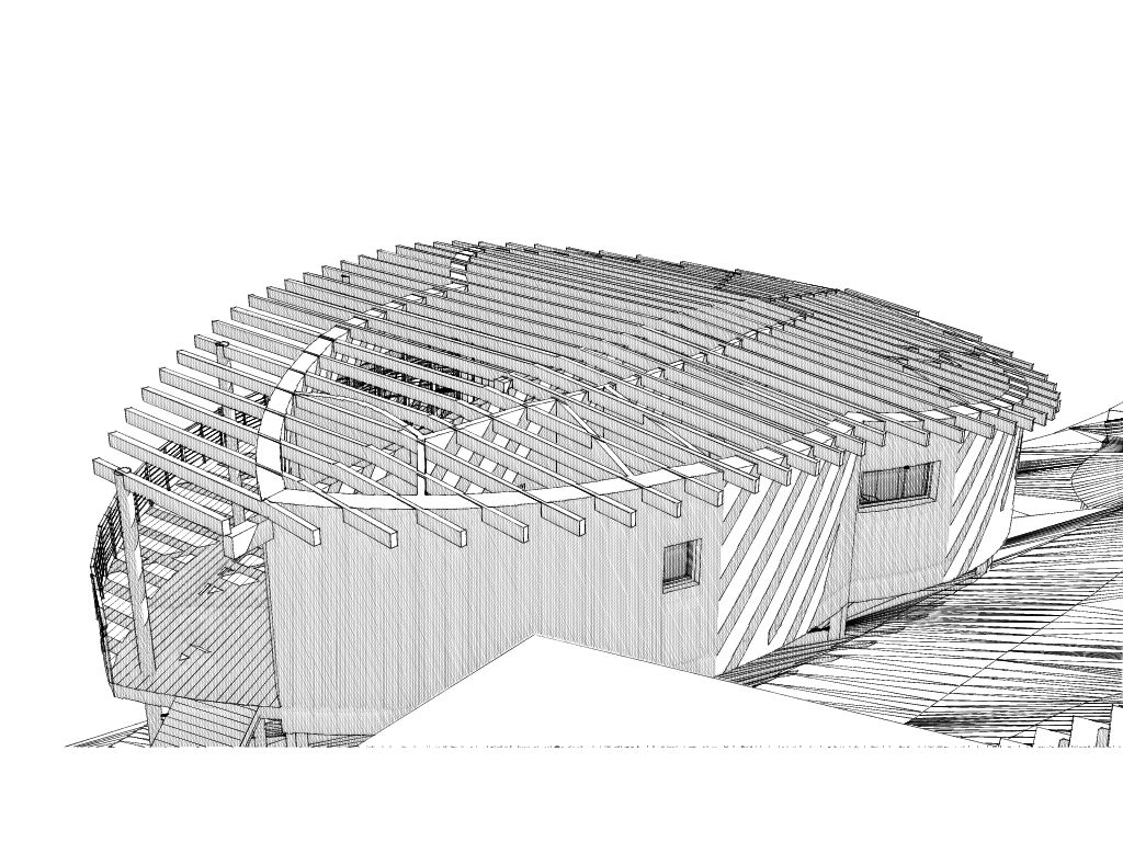 Projet maison en ossature bois et chanvre à Bas en Basset