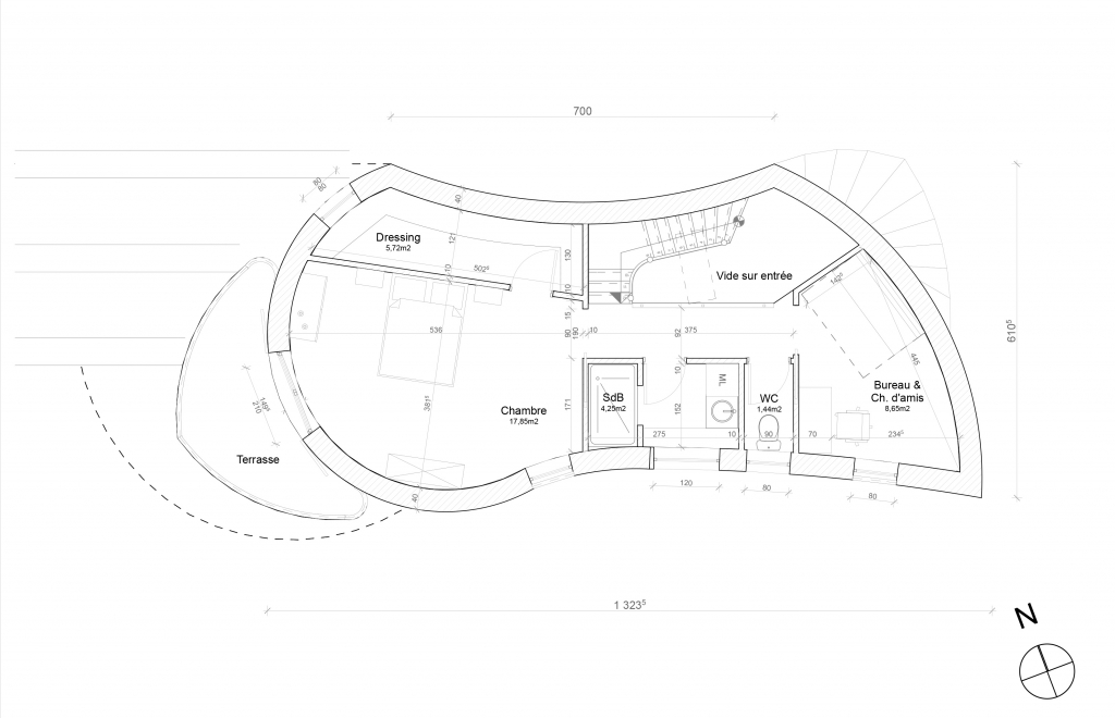 Projet de maison chaux - chanvre à Lavaudieu