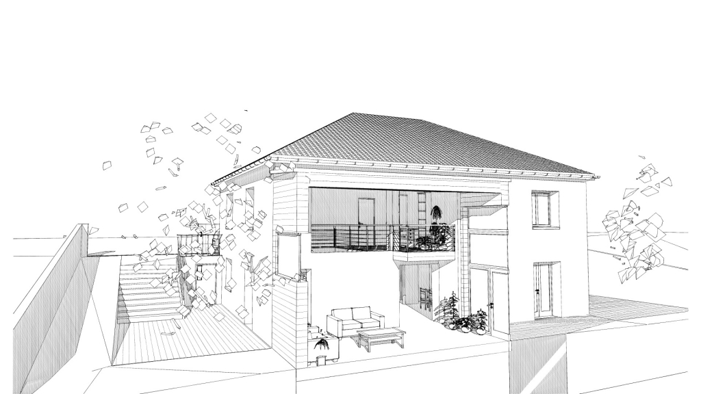 Rénovation et extension d&#039;une maison à Aiguilhe
