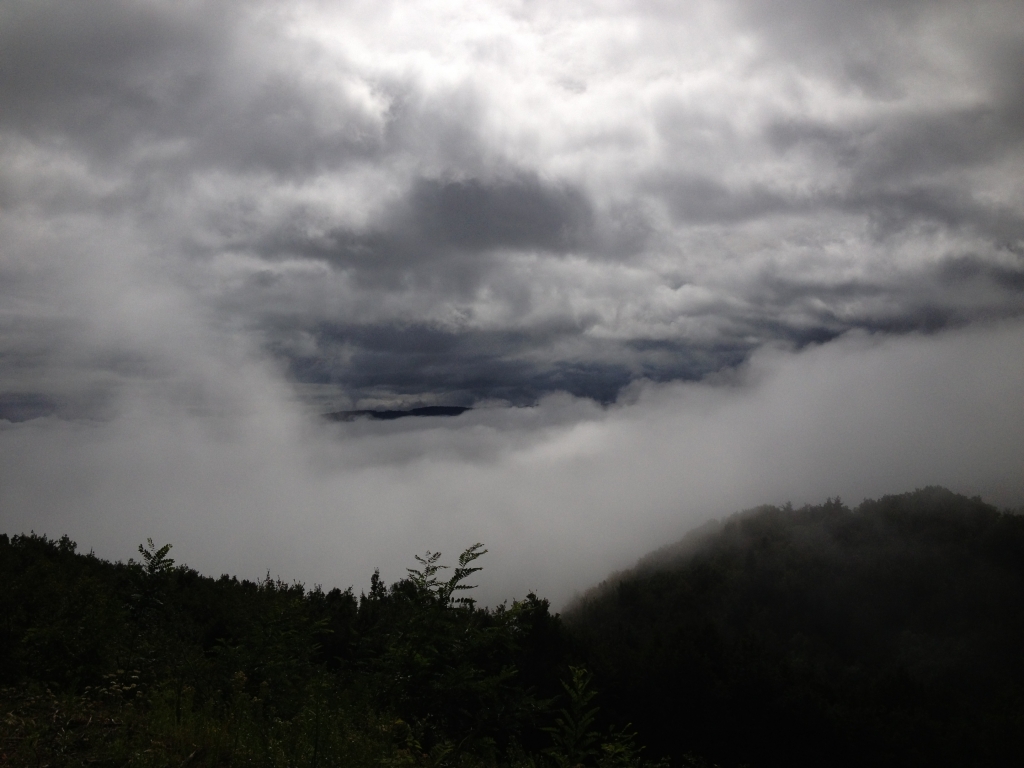 vallée de l&#039;Allier entre deux orages