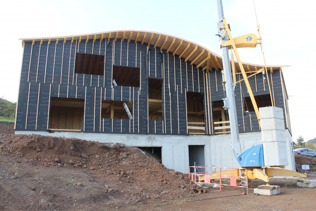 Chantier d&#039;une maison à Saint Vidal