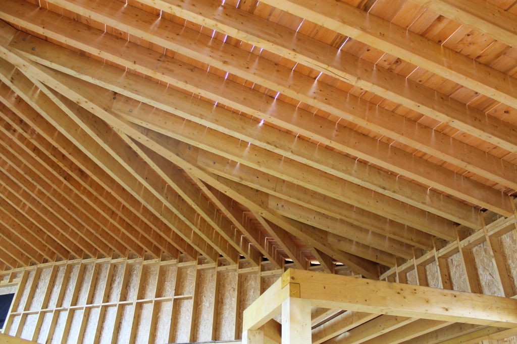 Chantier d&#039;une maison à Saint Vidal