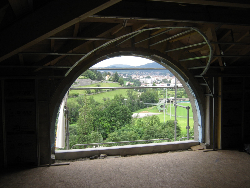 Création d&#039;une lucarne cintrée en Haut-Loire