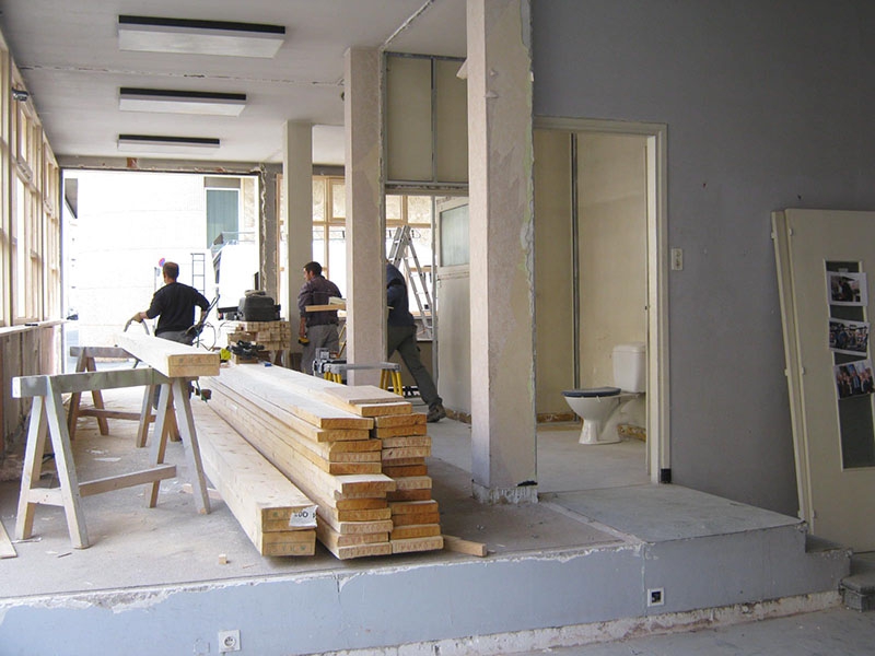 Photo du chantier de nos locaux au Puy-en-Velay