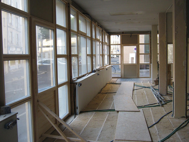 Photo du chantier de nos locaux au Puy-en-Velay