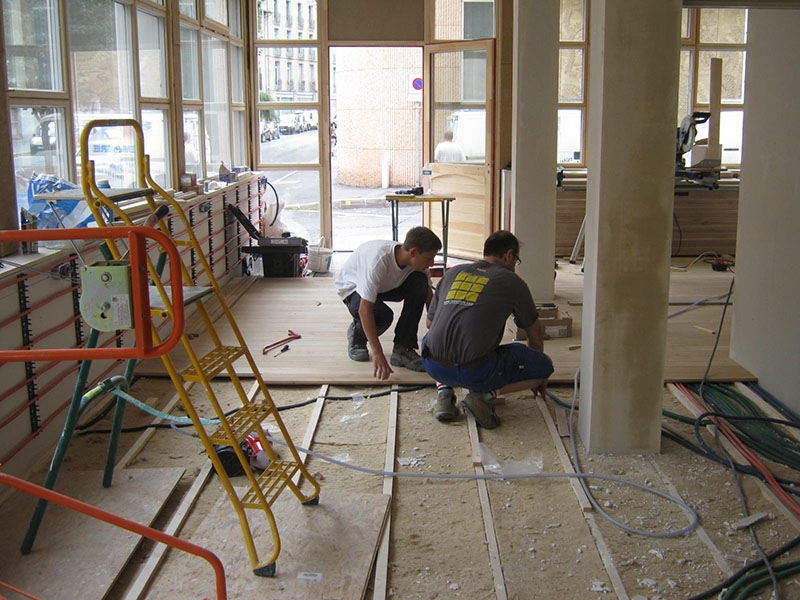 Photo du chantier de nos locaux au Puy-en-Velay