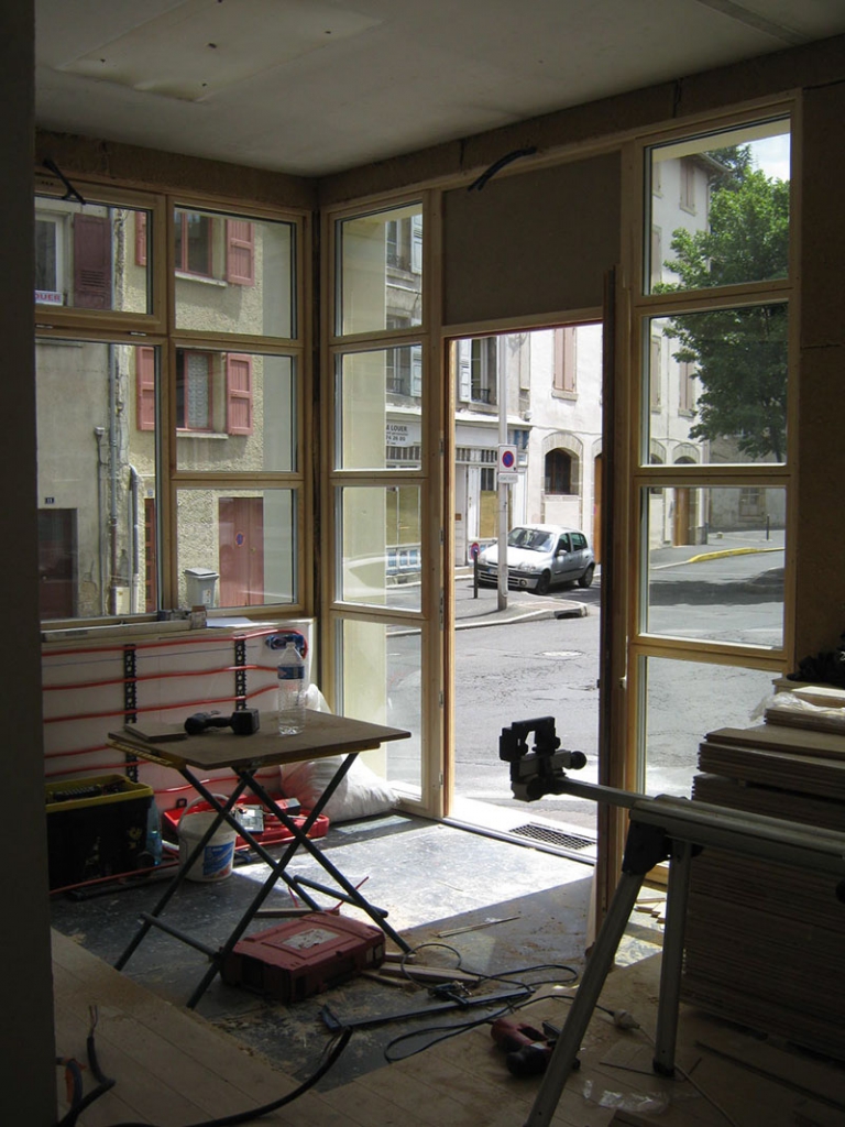 Photo du chantier de nos locaux au Puy-en-Velay