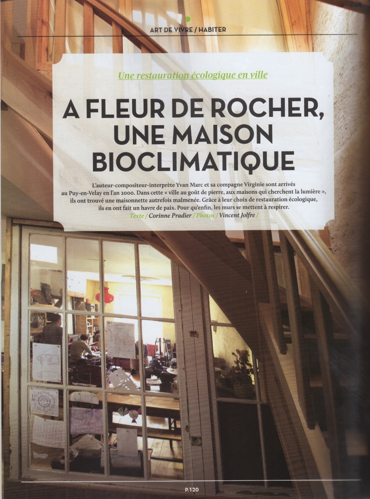 A fleur de rocher, une maison bioclimatique