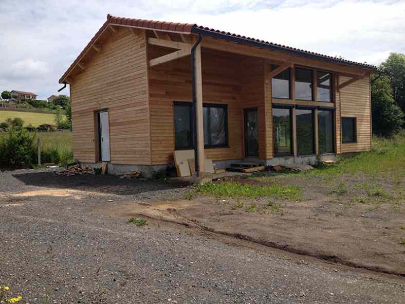 Maison à ossature bois à Coubon