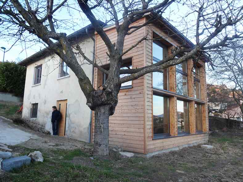 Extension en bois à Aiguilhe - Eco-rénovation