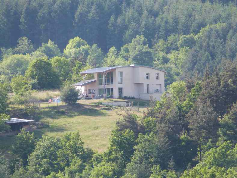 Maison à ossature bois et chaux/chanvre à Langeac