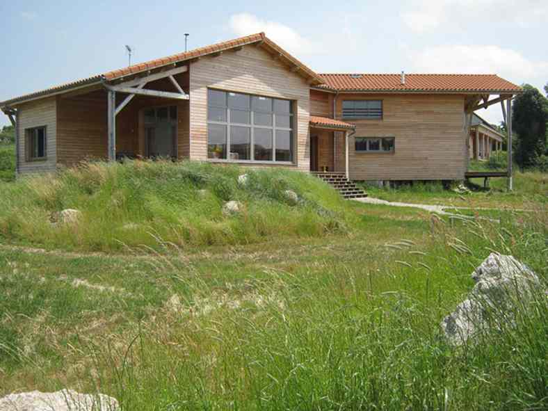 Maison bioclimatique en ossature bois à Rocles