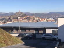 la vue sur le Puy en Velay