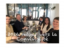 voeux de nouvel an de Noé, Alexis, Léa, Hélène, Mélissa, Magali et Line pour l'atelier MONJAUZE ECO-ARCHITECTE