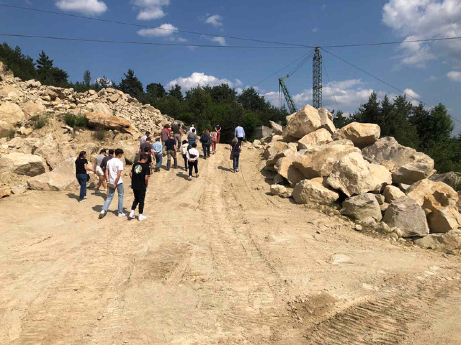 Visite de la carrière d'Arkose à Blavozy