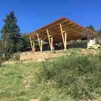 charpente offrant une vue sur la vallée de la Loire 