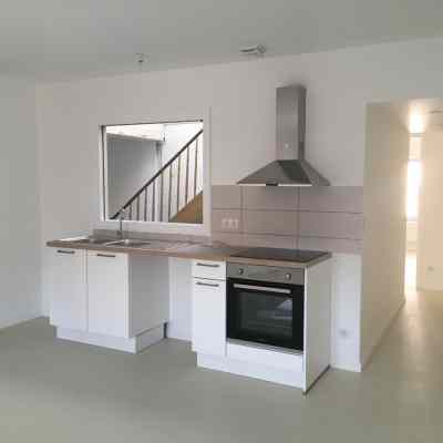 Cuisine d'un appartement T3 au dernier étage