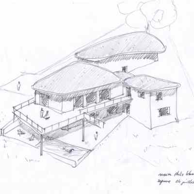 1ère perspective du projet, A. Monjauze architecte